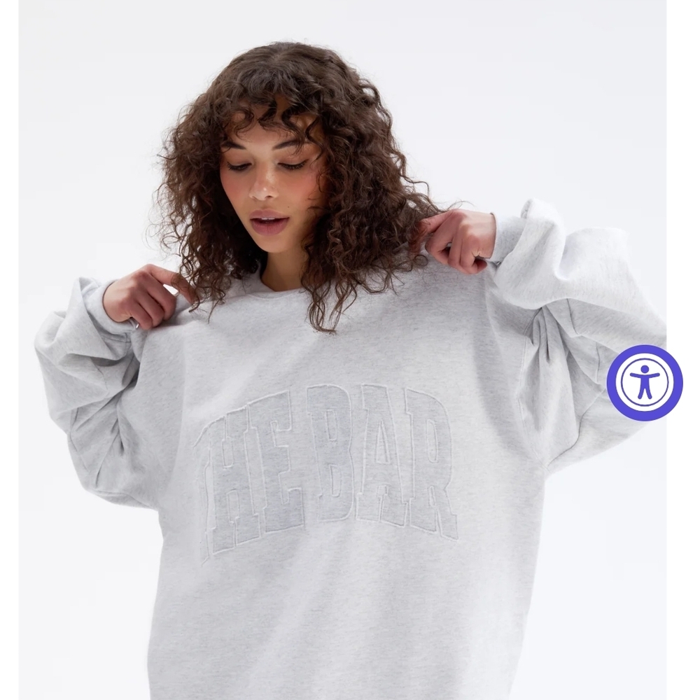 The Bar Light Gray Crewneck Sweater - Picture 7 of 9